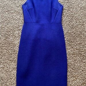 Victoria Beckham Cobalt Blue Midi Dress